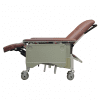 DNR Mobile Geriatric Chair with Drop Down Armrest recline