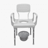 Rebotec Lyon Height Adjustable Commode Chair front view