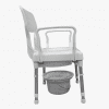 Rebotec Lyon Height Adjustable Commode Chair side view